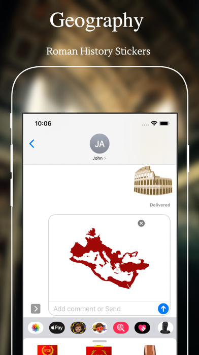 Screenshot #2 pour Roman History Stickers