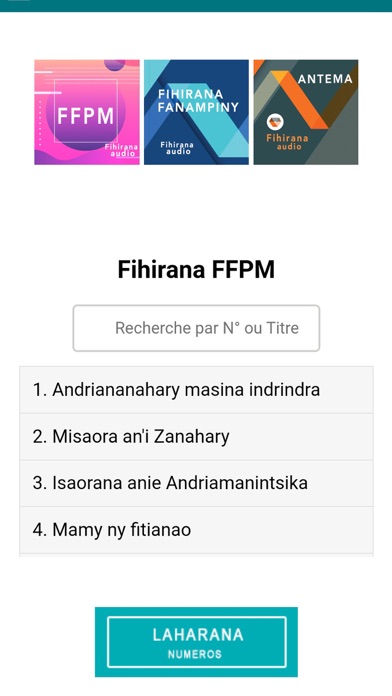 Screenshot #1 pour Fihirana audio