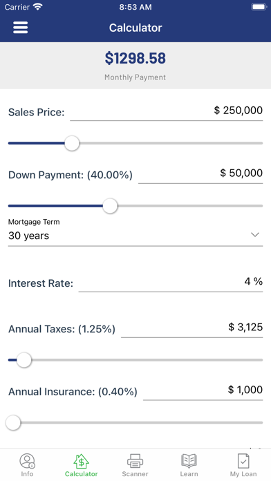 Regent Mortgage Screenshot