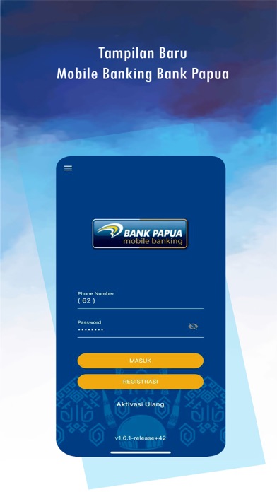 Mobile Banking Bank Papua Screenshot