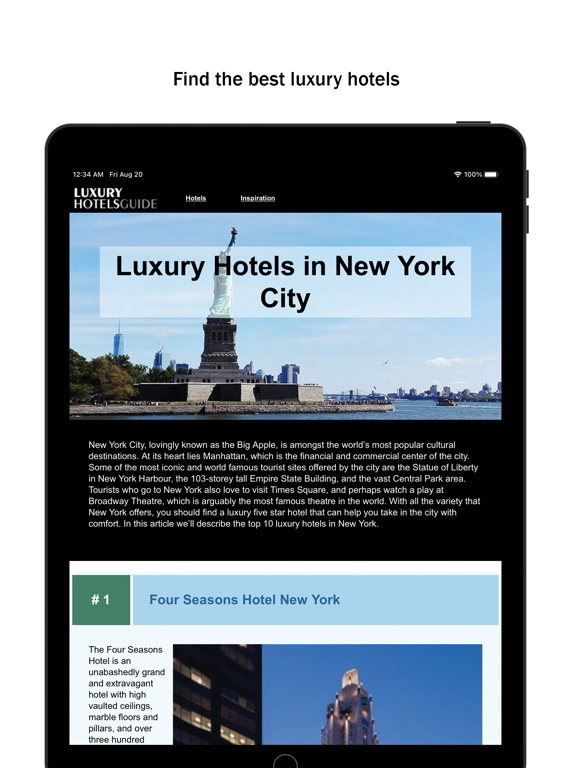 Screenshot #6 pour Luxury Hotels Guide