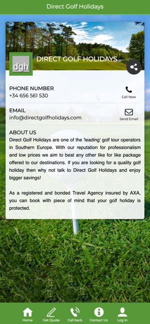 Direct Golf Holidays App on the App Store
