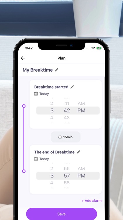 Breaktime - Timeline Alarm