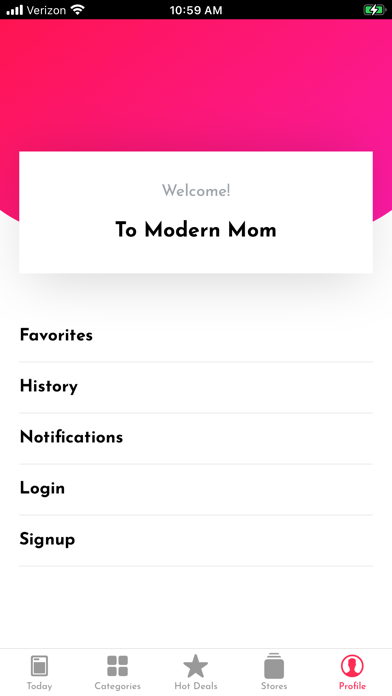 Hey Modern Mom - Deal Finder Screenshot