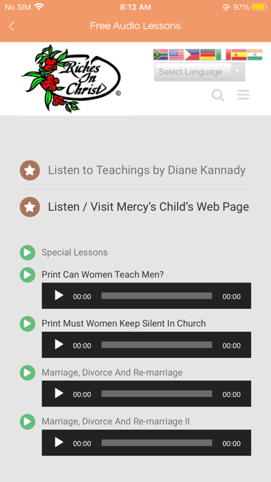 Riches In Christ Screenshot