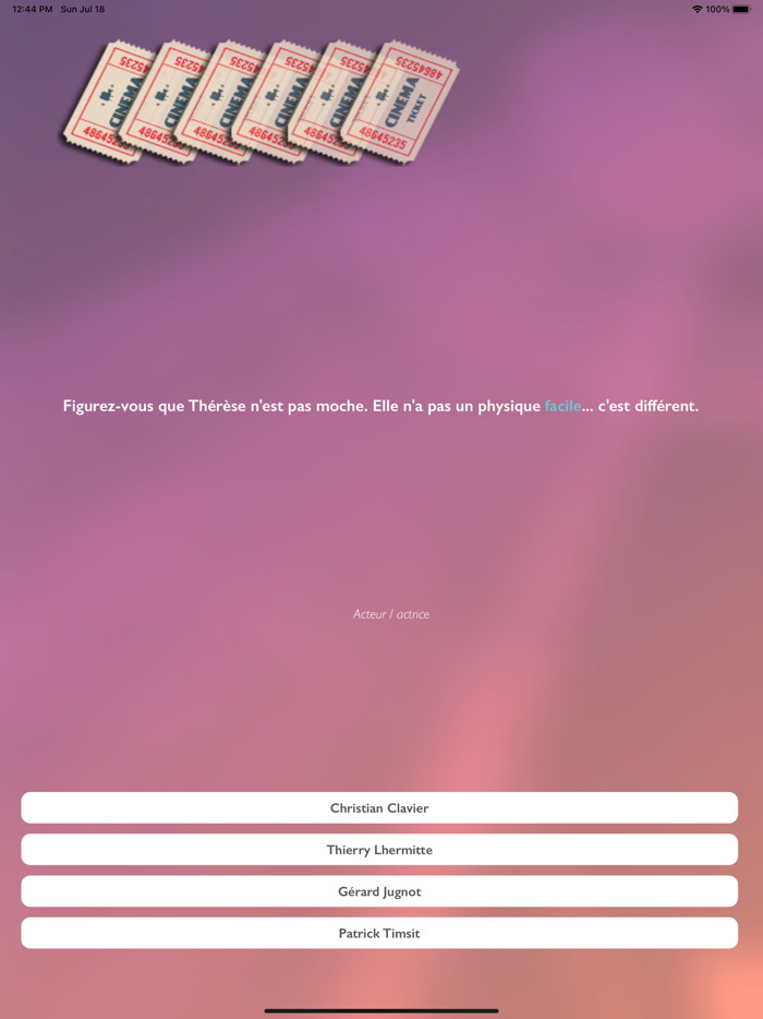 Une Réplique Un Jour