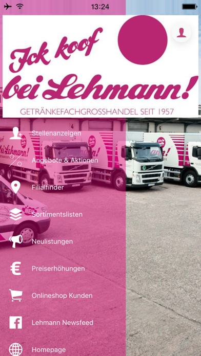 Horst Lehmann Getränke GmbH Screenshot