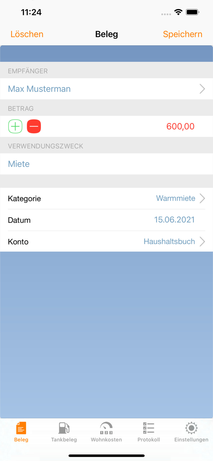 WISO Mein Geld Belegerfassung