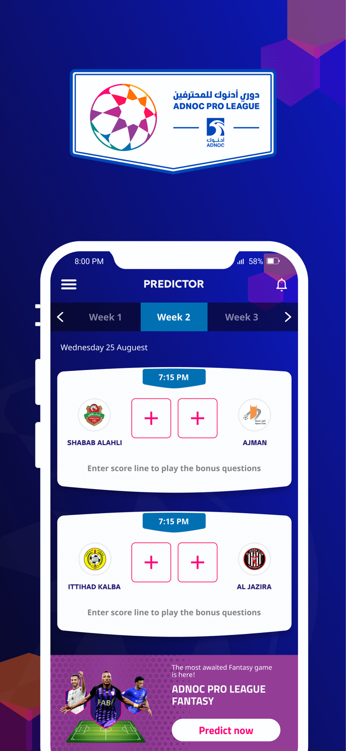 ADNOC PRO LEAGUE Fantasy