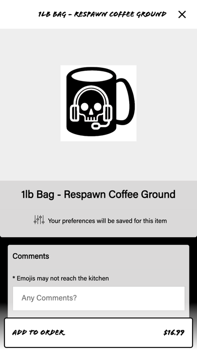 Respawn Coffee Company Screenshot