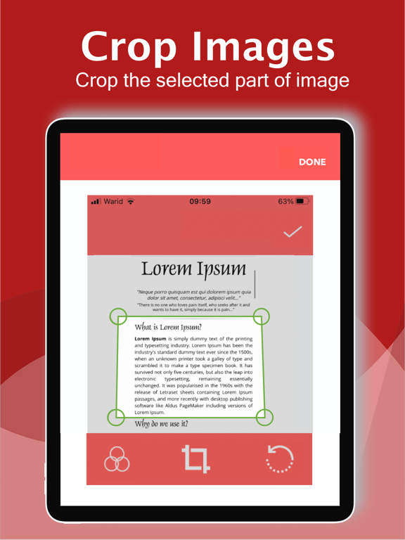 The PDF Photos - JPG to PDF iPad screenshot 4 - Business app