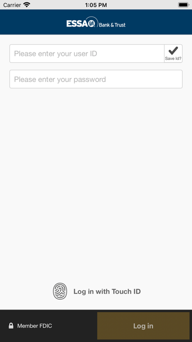 ESSA Business Mobile Banking Screenshot
