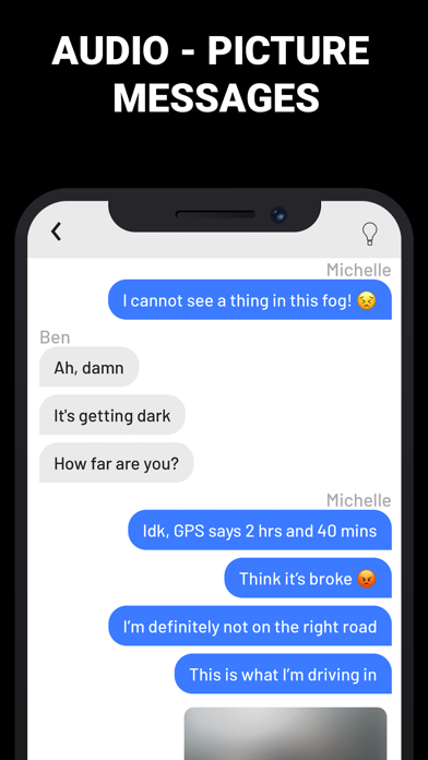 Scary Chat Stories Dark Screenshot