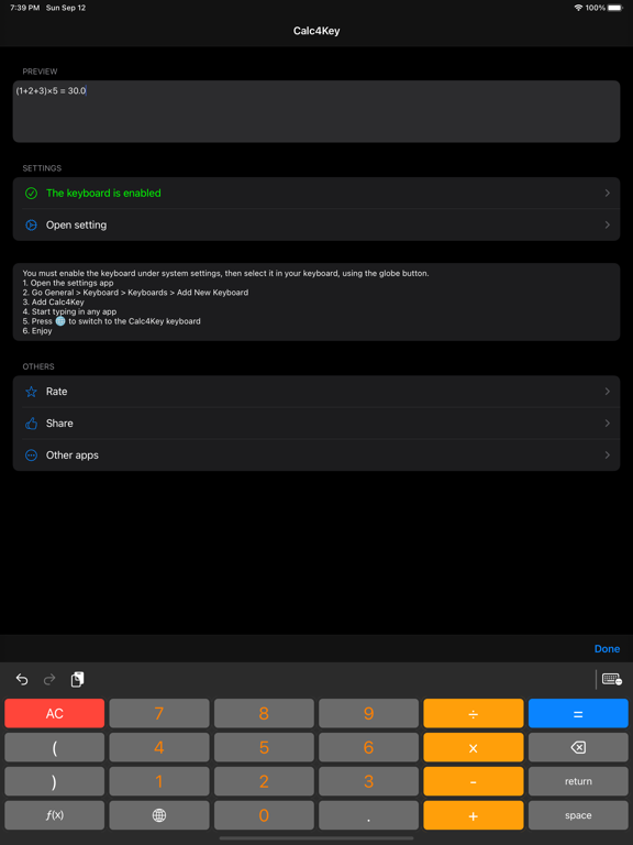 Screenshot #5 pour Calc4Key