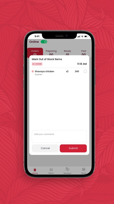 Foodmine Vendor App Screenshot