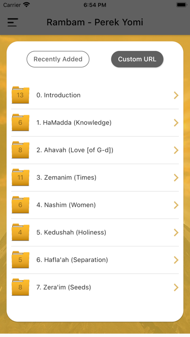 Rambam - Perek Yomi Screenshot