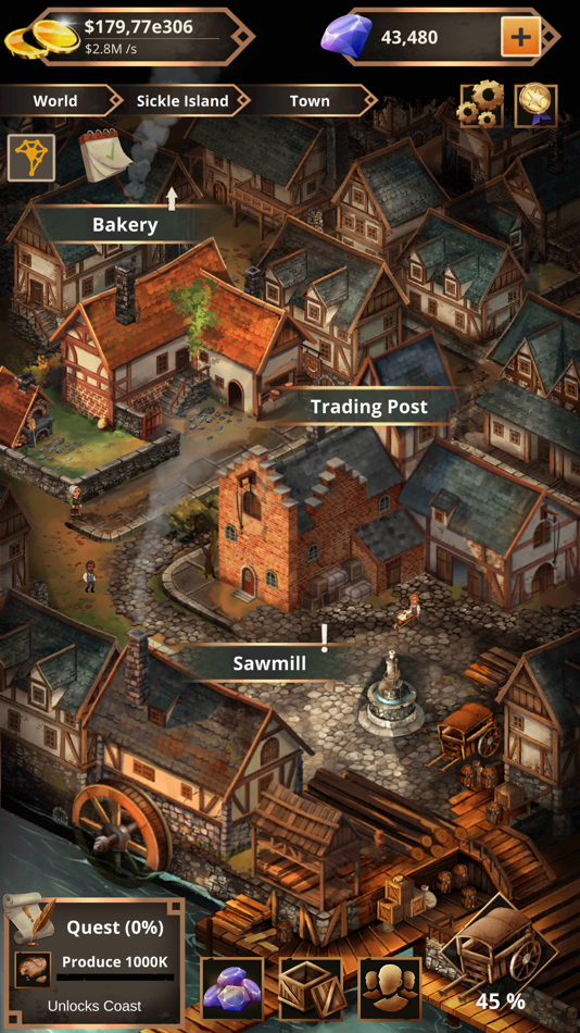 #2. Idle Medieval Merchant Tycoon (iOS) By: Bling Bling Games GmbH