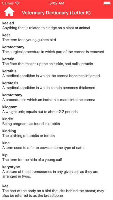 Veterinary Glossary Screenshot