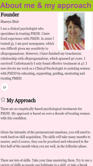 PMDD Treatment Screenshot