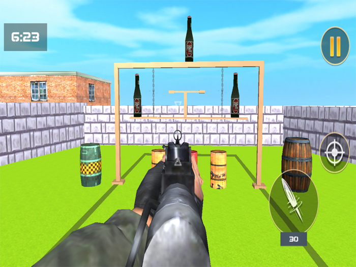 Bottle Shooting Challenge Game