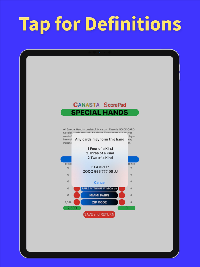 Canasta ScorePad