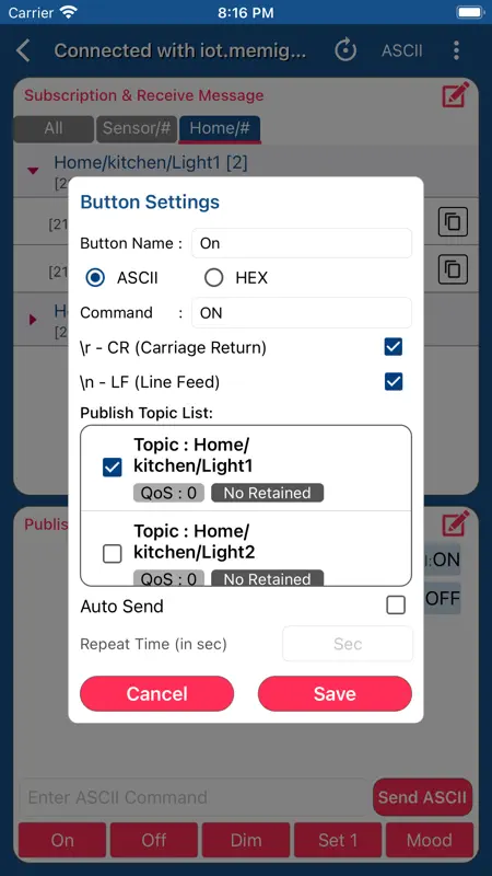 MQTT Spy screenshot 6 of 10