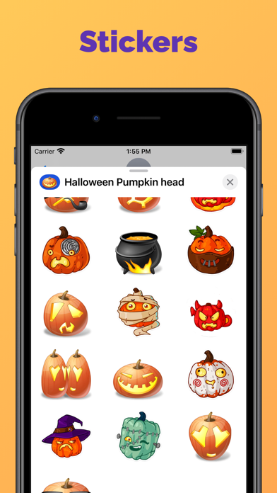 Screenshot #2 pour Halloween - Pumpkin emoji pack