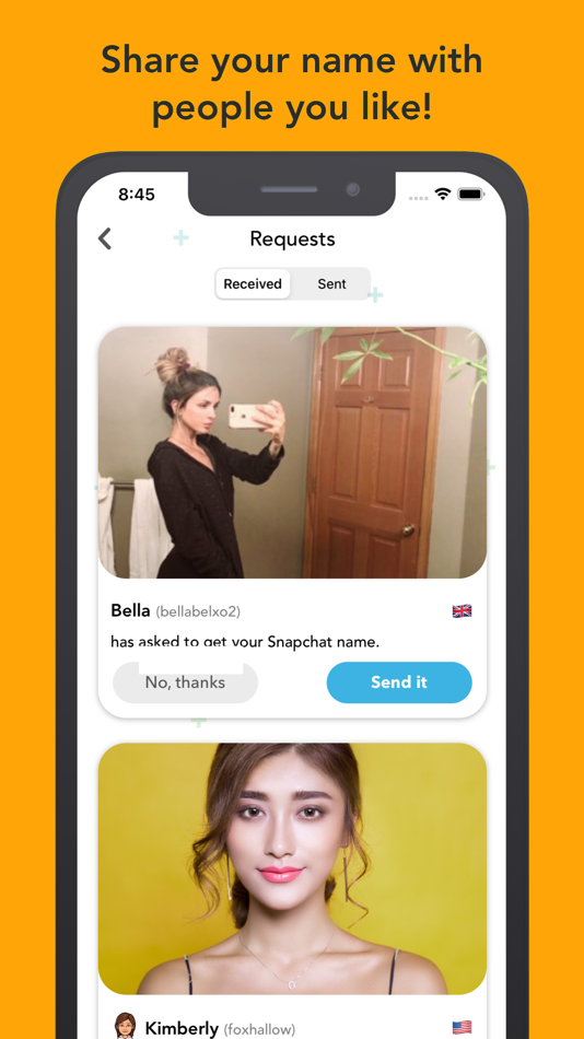 #5. Qudo - Find Snapchat Friends (iOS) By: Fritjof Dittner
