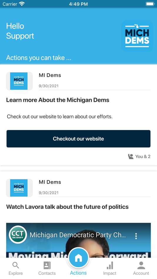 #3. MI DEMS (iOS) 来自: Votercircle Inc