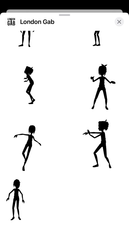 London Gab Silhouette Stickers screenshot-3