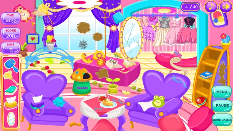 Princess Cleaning Rooms Game screenshot-7