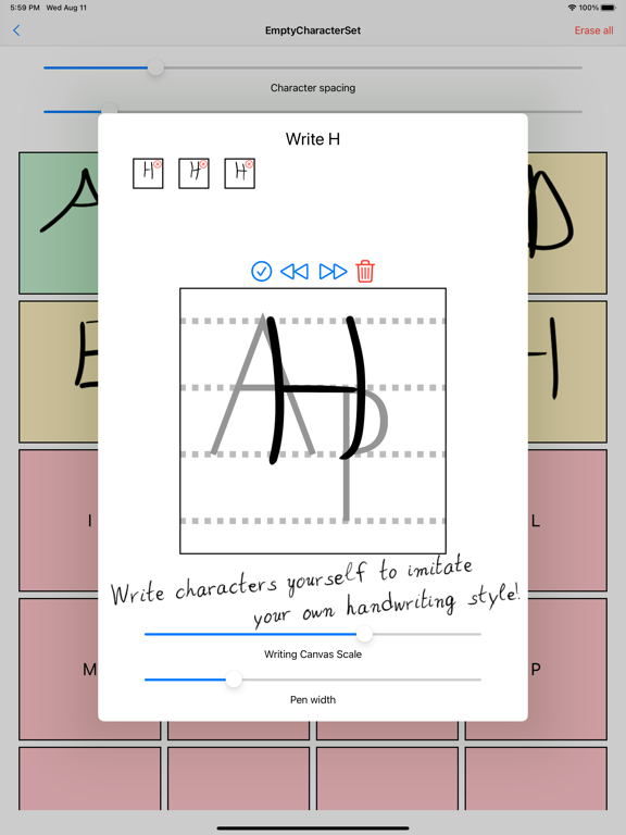 Screenshot #6 pour Text2Handwriting