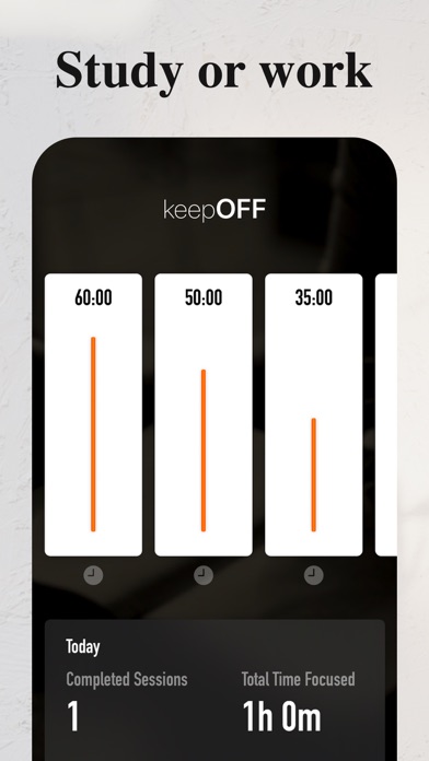 Screenshot #7 for keepOFF (stress-free timer)