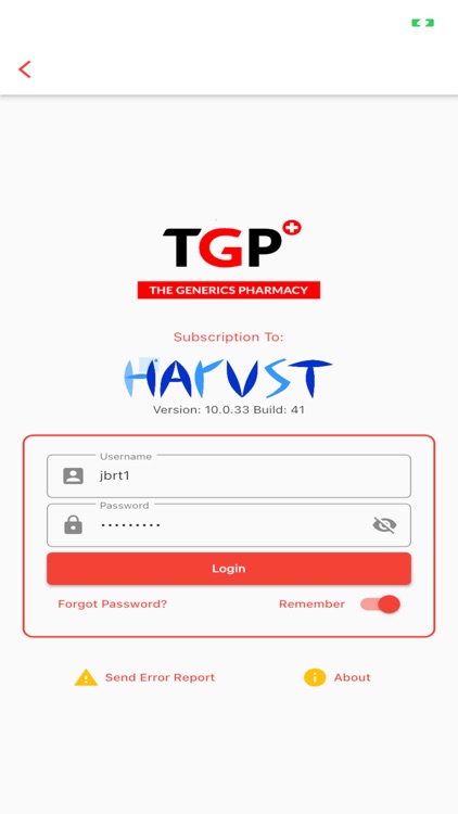 Harvst Survey for TGP
