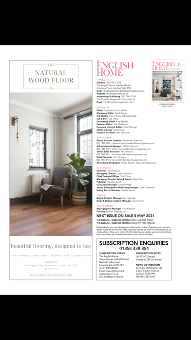 The English Home Magazine Screenshot