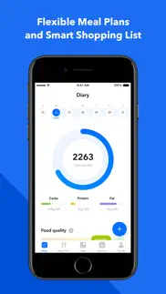 diet & weight loss tracker iphone screenshot 2