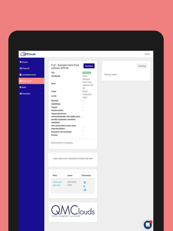 QMClouds - Quality Management