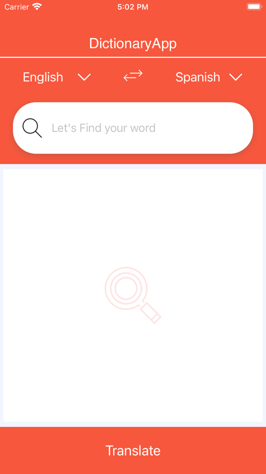#2. Dictionary and Translation App (iOS) 由: Yogesh Rathod