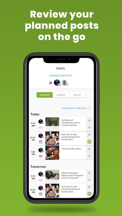 Post Planner for Social Media Screenshot
