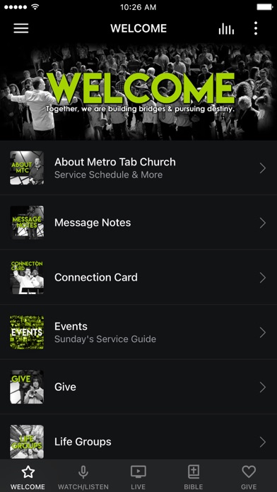 Metro Tab Church Screenshot