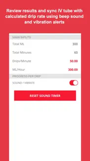 drip rate infusion calculator iphone screenshot 2