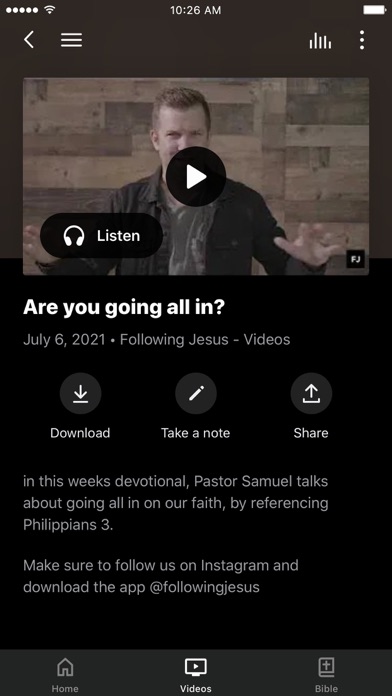 Following Jesus Screenshot