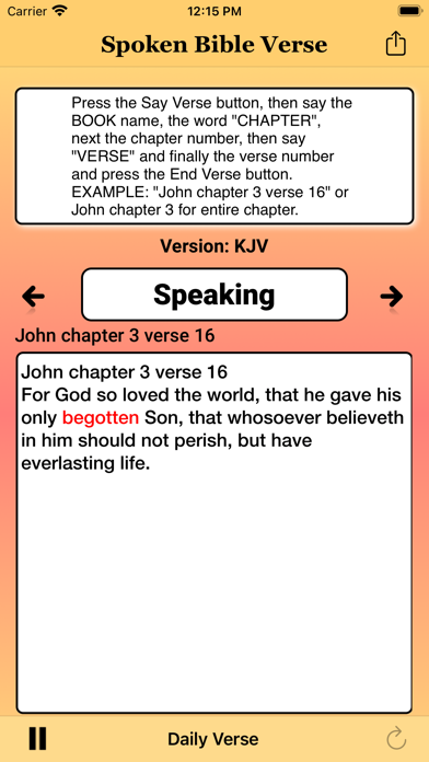 Spoken Verse Screenshot