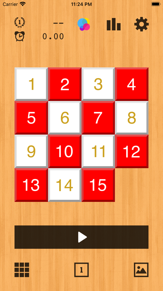#1. 15Puzzle - Enjoy Various Tiles (iOS) 由: Yutaka Kamoto