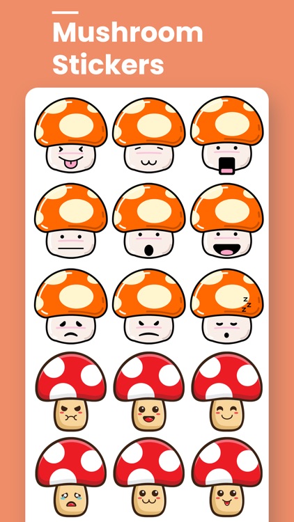 Holiday Mushroom Stickers
