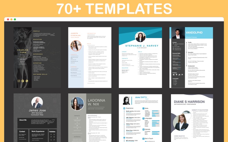 Screenshot #2 pour CV Resume Templates for Pages
