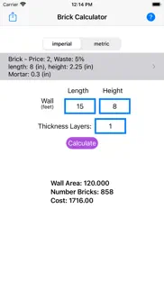 bricks estimator iphone screenshot 3