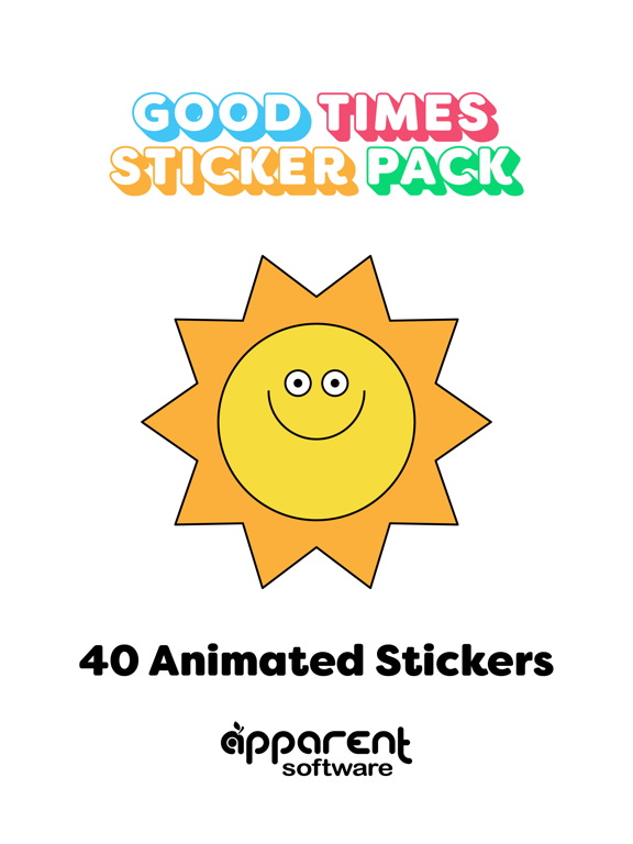 Screenshot #4 pour Good Times Retro Stickers