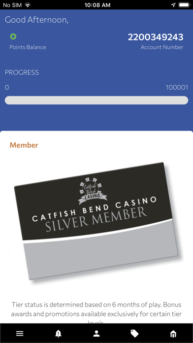 Catfish Bend Casino Rewards Screenshot