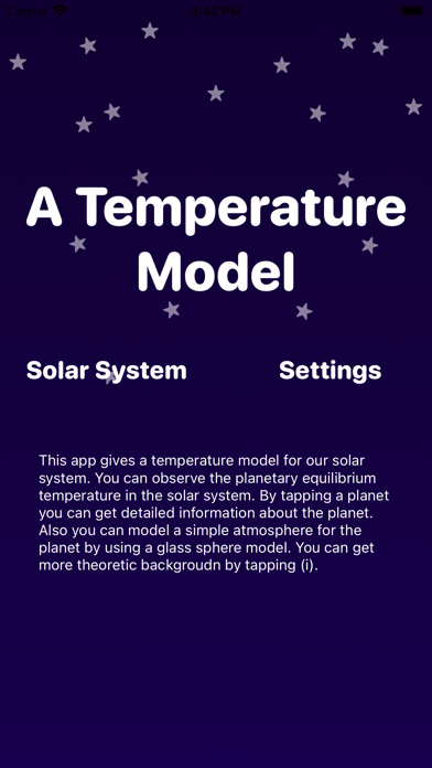 Planet-Temperatures Screenshot